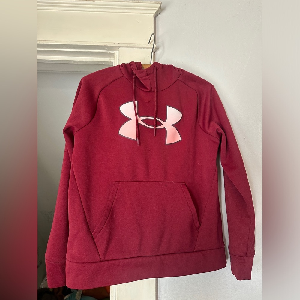 Under Armour Red Hoodie with Logo size XS